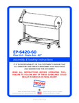 EP-6420-60_Full Instruction Booklet_5.5 x 8.5_(Parts List)_spread EP-6420-60_Full Instruction Booklet_5.5 x 8.5_(Parts List)_spread