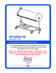 EP-6450-36_Full Instruction Booklet_5.5 x 8.5_(Parts List)_spread EP-6450-36_Full Instruction Booklet_5.5 x 8.5_(Parts List)_spread