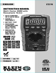 ET270 Instructions