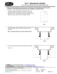 EZ1TM FLOOR DRAIN INSTALLATION INSTRUCTIONS EZ1TM FLOOR DRAIN INSTALLATION INSTRUCTIONS
