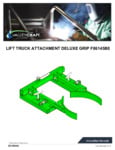 LIFT TRUCK ATTACHMENT DELUXE GRIP F86145B0 Manual