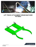 LIFT TRUCK ATTACHMENT DRUM SNATCHER F87398A2 Manual