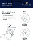 Faucet Timing Adjustment_Instructional Guide