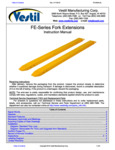 FE-Series Fork Extensions Manual FE-Series Fork Extensions Manual