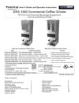 Fetco Coffee Grinders Manual