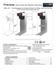 Fetco MBS-1221 Manual Fetco MBS-1221 Manual