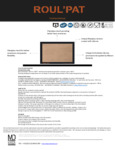 Fiche technique toiles ROULPAT Fiche technique toiles ROULPAT