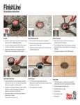 FINISHLINE ADJUSTABLE DRAINAGE SYSTEM - INSTRUCTION SHEET FINISHLINE ADJUSTABLE DRAINAGE SYSTEM - INSTRUCTION SHEET