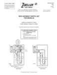 Zoeller E186 Replacement Parts List Zoeller E186 Replacement Parts List