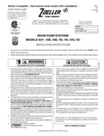 Zoeller drain pump instructions Zoeller drain pump instructions