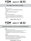 FOH Metroweave Care & Use Instructions FOH Metroweave Care & Use Instructions