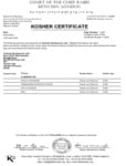 Foilmall Kosher Cert