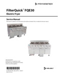 Frymaster FQE30 Service Manual Frymaster FQE30 Service Manual