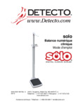 French Manual for Cardinal Detecto Solo Digital Scale French Manual for Cardinal Detecto Solo Digital Scale