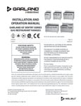 GARLAND GF SENTRY SERIES GAS RESTAURANT RANGES GARLAND GF SENTRY SERIES GAS RESTAURANT RANGES