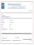 Kosher Certification Letter