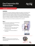 Gas Conversion Kit Instructions