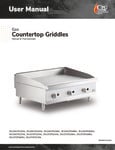 CPG Gas Countertop Griddle Manual