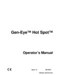 Gen-Eye Hot Spot Manual Gen-Eye Hot Spot Manual