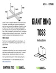 Giant Ring Toss Instruction Booklet Giant Ring Toss Instruction Booklet