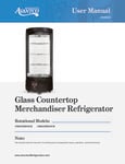 Glass Countertop Merchandiser Refrigerator