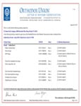 Good Food EFG Sugar Kosher Certificate