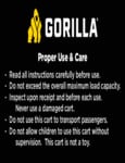 Gorilla - Carts_Proper Use & Care