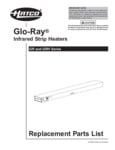Hatco Glo-Ray Replacement Parts List Hatco Glo-Ray Replacement Parts List