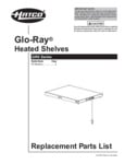 Hatco Glo-Ray GRS Replacement Parts List Hatco Glo-Ray GRS Replacement Parts List