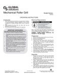 GS1640 Mechanical Roller Grill Manual GS1640 Mechanical Roller Grill Manual
