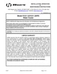 h1011_8hps INSTALLATION, OPERATION & MAINTENANCE INSTRUCTIONS