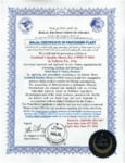 2025 - 2026 HTO Halal Plant Certificate - Godshalls Quality Meats - 9553