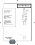 Hamilton Beach Commerical Immersion Blender Manual Hamilton Beach Commerical Immersion Blender Manual