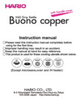 Hario V60 Buono 30 oz. Copper Drip Kettle VKBN-90CP Manual