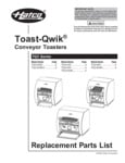 Hatco Toast-Qwik Replacement Parts List