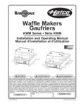 Hatco HAT500 Waffle Makers and Warmers Manual