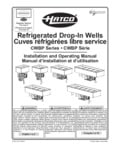 Hatco Refrigerated Drop-In Wells Manual Hatco Refrigerated Drop-In Wells Manual