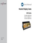 Heated Display Cases Parts Manual Heated Display Cases Parts Manual