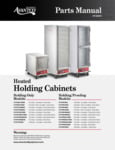 Avantco Holding & Proofing Cabinets Parts Manual