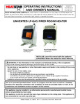 HeatStar HSVFRD10LP and HSVFBF10LP owners manual