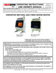 HeatStar HSVFRD10NG and HSVFBF10NG Owners Manual