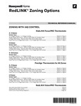 HoneywellHome RedLink Zoning Options Technical Reference Manual HoneywellHome RedLink Zoning Options Technical Reference Manual