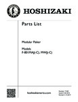 Hoshizaki F-801MAJ(-C), MWJ(-C) Parts Manual