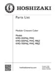 Hoshizaki KMD_355_505_705M_J(Z)_Parts List Hoshizaki KMD_355_505_705M_J(Z)_Parts List