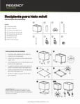 Regency Ice Bin Assembly Instructions Spanish