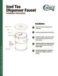 Choice Iced Tea Dispenser Installation Instructions