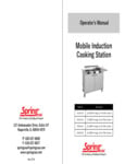 ICS Mobile Induction Cooking Station Operator's Manual
