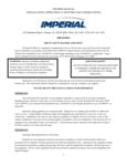 Imperial Range IHR Gas Range Manual