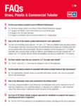 Brass, Plastic, and Commercial Tubular Infographic Brass, Plastic, and Commercial Tubular Infographic