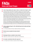 Drains and Closet Flanges Infographic Drains and Closet Flanges Infographic